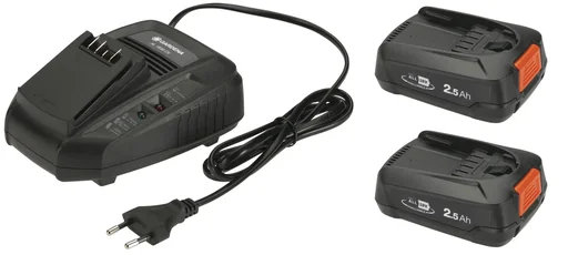 "Starter Kit P4A 2x Battery PBA 18V/45 2.5 Ah + Fast Charger AL 1830 CV image"