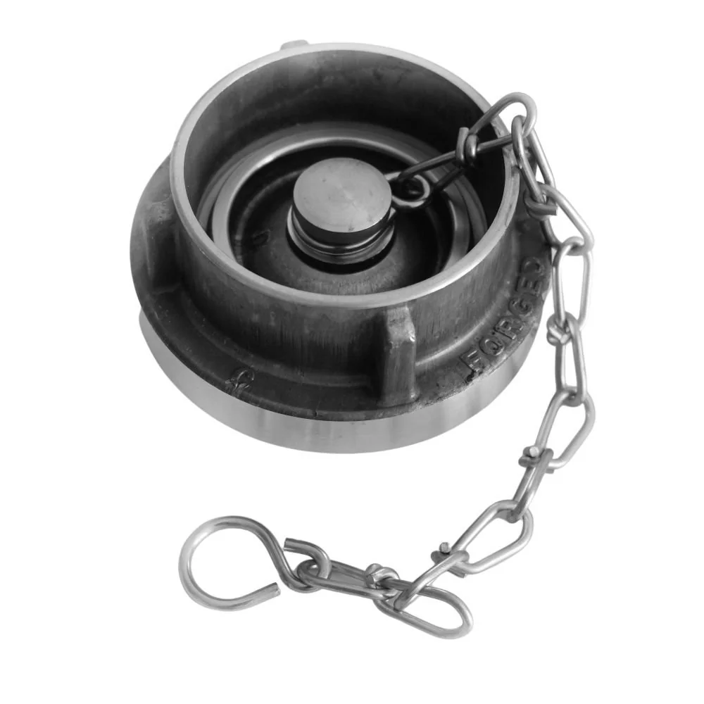"Zaślepka Storz C z Łańcuchem Aluminiowa - Złącze Strażackie image"