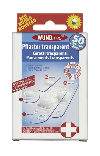 "Plasters, transparent, 150 pieces image"