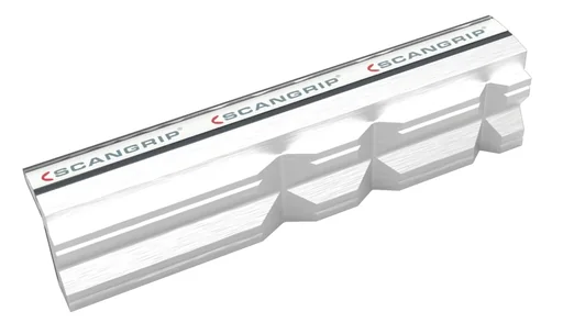 "Aluminum prism magnetic vice jaws 100 mm image"
