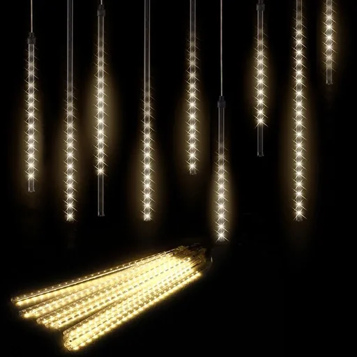 "Fairy lights - Christmas lights - Icicles - Curtain lights - Christmas - Warm white image"