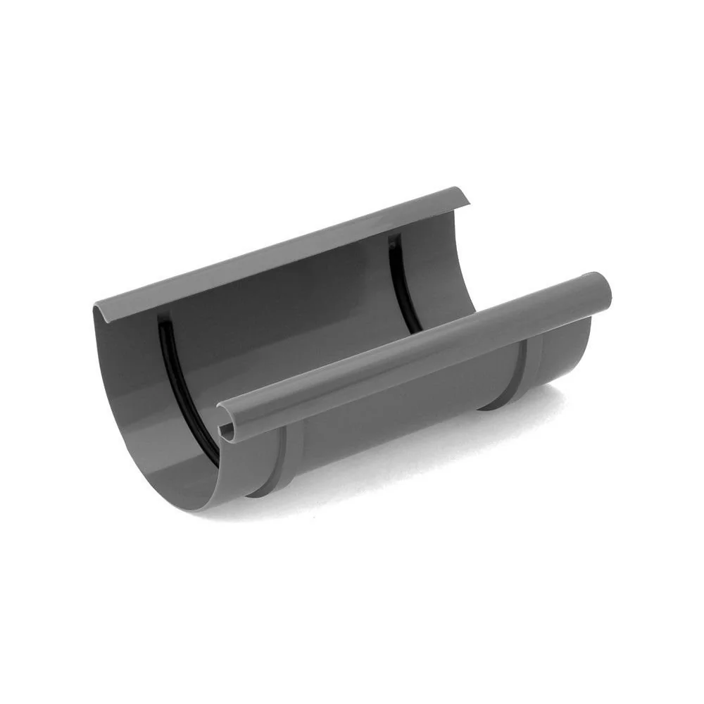 "Złączka rynnowa grafitowa System 75 – Łącznik do rynny 75mm image"