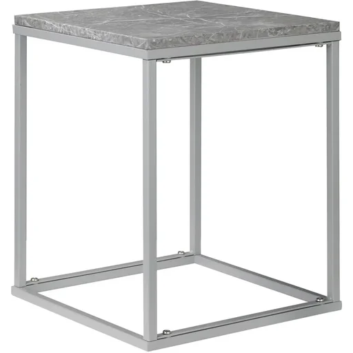 "Garden table - metal - grey - 40 x 40 x 50 cm image"