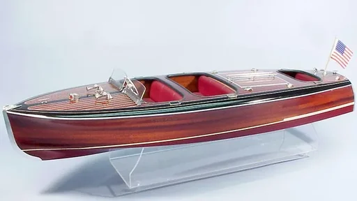 "Bausatz Chris-Craft Barrel Back Triple Cockpit RC image"