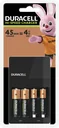 Charger for NiMH batteries including 2 x AA (1300mAh) and 2 x AAA (750mAh)