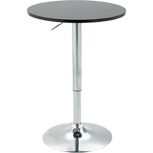 "Bar Side Table - Adjustable - Black - Ø61 x 70-90 cm image"