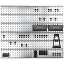Super Clip Set - Steel Tool Wall - Storage System - 46 Pieces - 104 x 88 x 1.1 cm