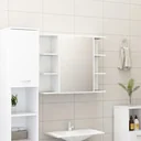 Bathroom mirror cabinet 80x20.5x64 cm chipboard white