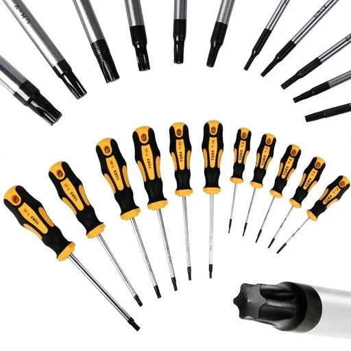 "11-piece hex screwdriver set - chrome vanadium steel image"