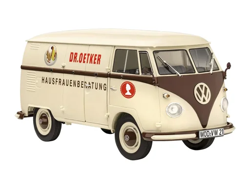 "VW T1 "Dr. Oetker" model kit in 1:24 scale including glue, brush and main colors - 124 parts image"