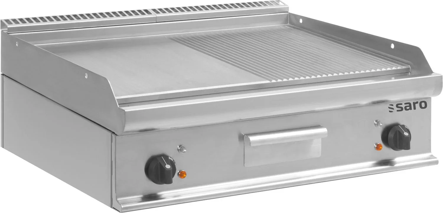 "Saro płyta grillowa elektryczna - Model E7/KTE2BBM, Profesjonalna, nierdzewna stal image"