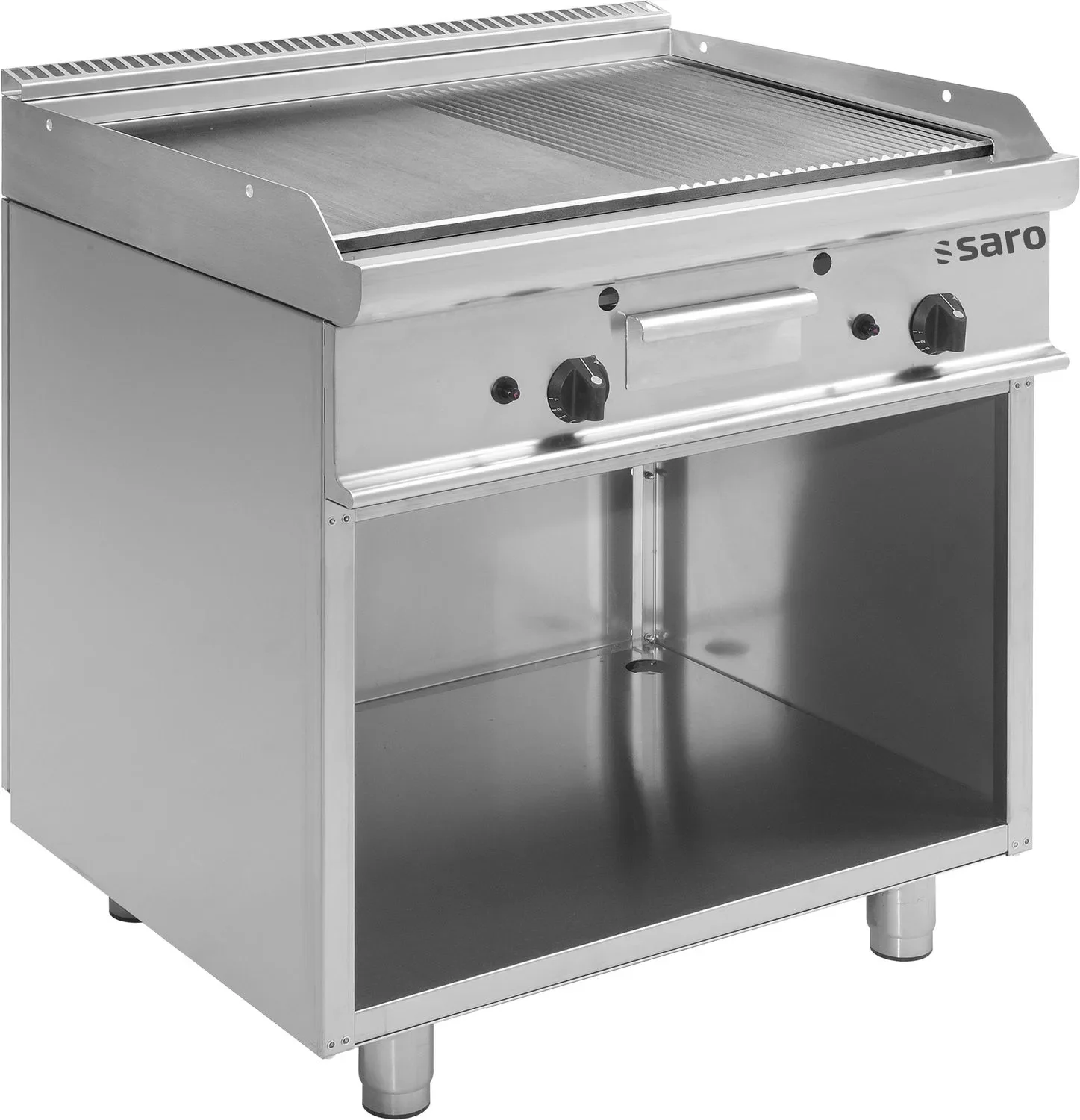 Saro płyta grillowa gazowa, grill gazowy stołowy z otwartą podstawą- Model E7/KTG2BAM