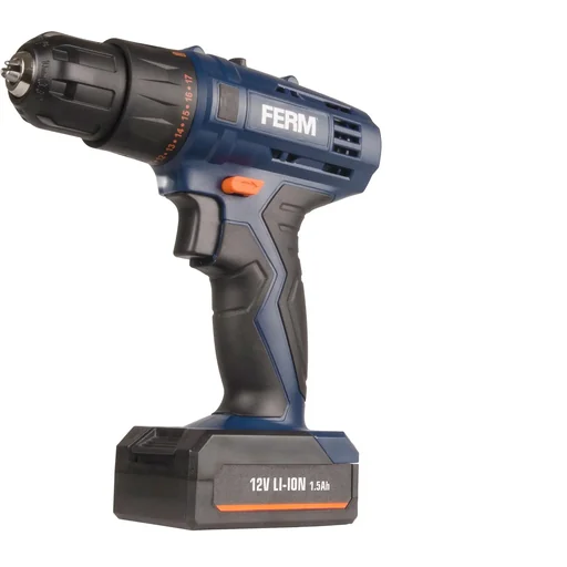 "CDM1118 Li-Ion Cordless Drill 12V/1.5Ah - LED Work Light - Incl. Charger and Battery - Two Double-Sided image"