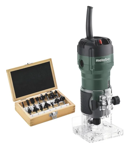 "Edge router set 500 Watt FM 500-6 with 15-piece router bit assortment image"