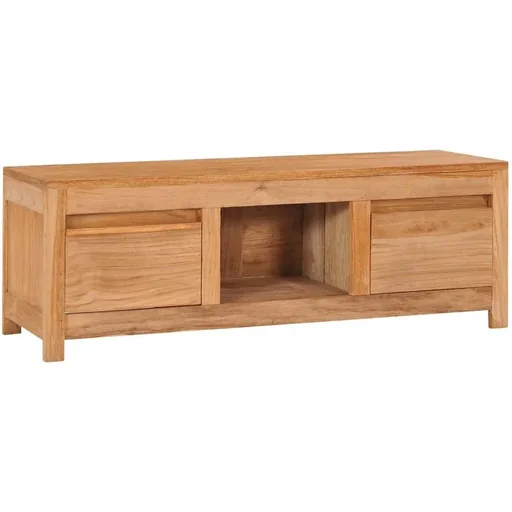 "TV cabinet 100x30x35 cm solid teak image"