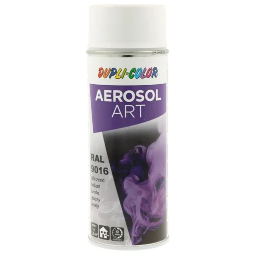 "Aerosol Art spray can, RAL 9016, traffic white, glossy, 400 ml image"