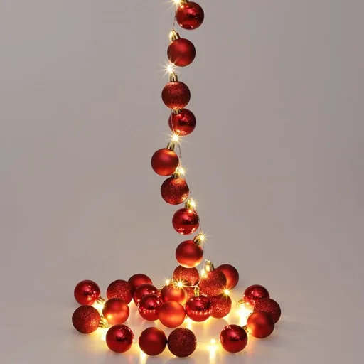 "Christmas lights balls 40-LED - red - 2m image"