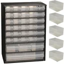 Drawer unit with 34 drawers - 42x30.6x15cm MET Loose Insert A8-1 - Plastic