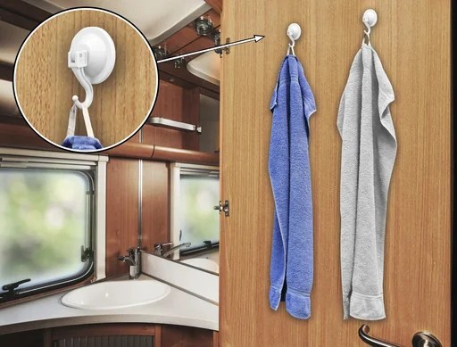 "Suction cup hooks 5 cm, 2 pieces, load capacity max. 3 kg image"