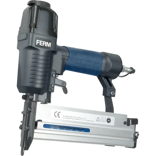 "ATM1051 Pneumatic Tacker - 4-7 Bar - Soft Grip - DIN and Orion connection - Incl. 100 staples (40mm), 300 nails (20, 30, image"