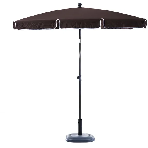 "Parasol garden umbrella foldable coffee brown image"