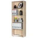 Vela bookcase with 5 compartments, oak, 190 cm