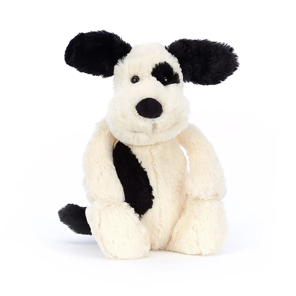 "Jellycat Pluszak, maskotka - Bashful Black & Cream Puppy, 31x12 cm image"