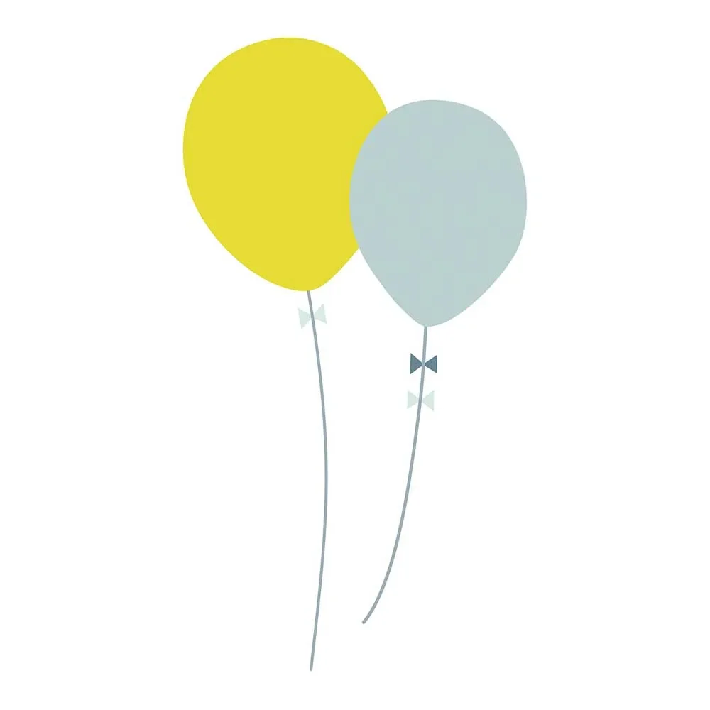 "Lilipinso naklejka ścienna XL balony zielony bleu image"
