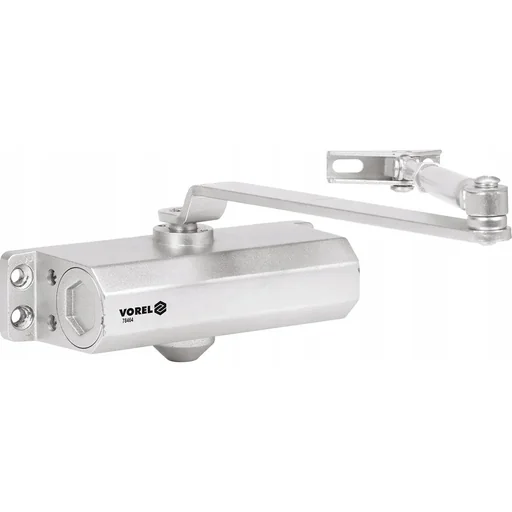 "Silent door closer - Door closer for interiors - up to 65 kg - Silver image"