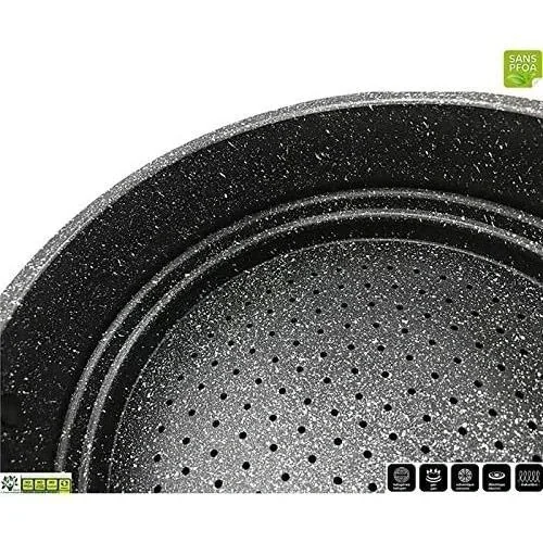 "Couscous pan - 9L - Black - 26x26x26 cm image"