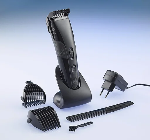 "Cordless hair and beard trimmer and razor with professional ceramic cutting mechanism image"