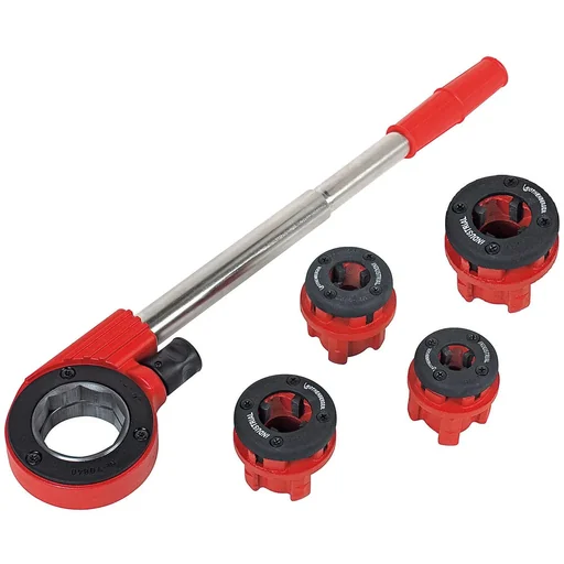 "Manual thread cutter, 4 cutting heads image"
