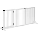Door safety gate dog barrier gate protective gate dog gate configuration gate pinewood white 113-166x36x71 cm