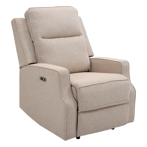 "Relaxing chair, recliner chair, TV chair, Zero-Wall function, single sofa, 150° tiltable, TV chair, polyester, beige, 78 x 93 x 10 image"