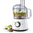 Food processor - white - 400W - including 4 accessories