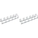 2 pieces bike rack - bike shed for 12 bikes - 160x32x27 cm - metal bike rack