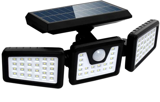 "Solar LED wall light with motion detector image"