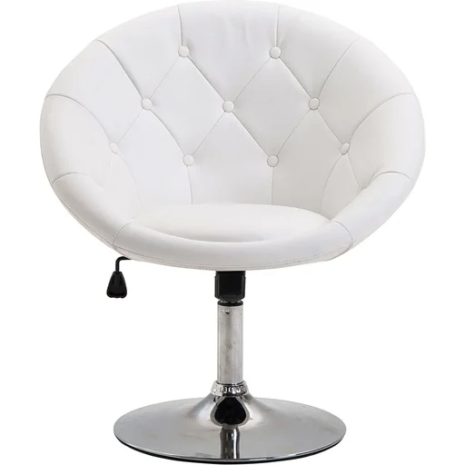 "Height-adjustable work stool white image"