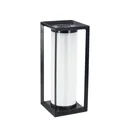 LED solar lantern in elegant black