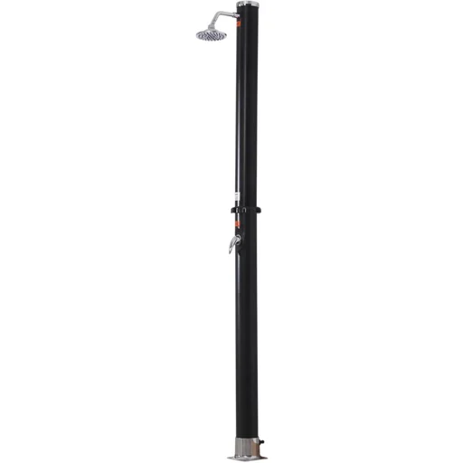 "Solar garden shower, camping shower, pool shower, swimming pool shower, 20 L up to 60 ? PVC Ø11 x 218 cm image"