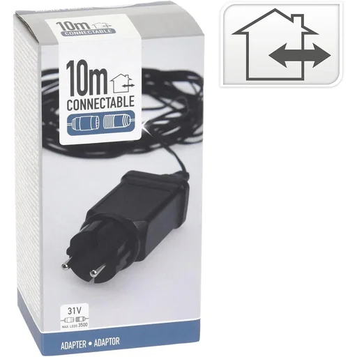 "Connection adapter for Christmas lights - suitable for up to 1600 LEDs - 10 meters image"