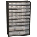 Steel chest of drawers with 40 drawers - 30 x 15 x 47 cm