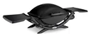 Gas grill Q 2000, black, with side tables