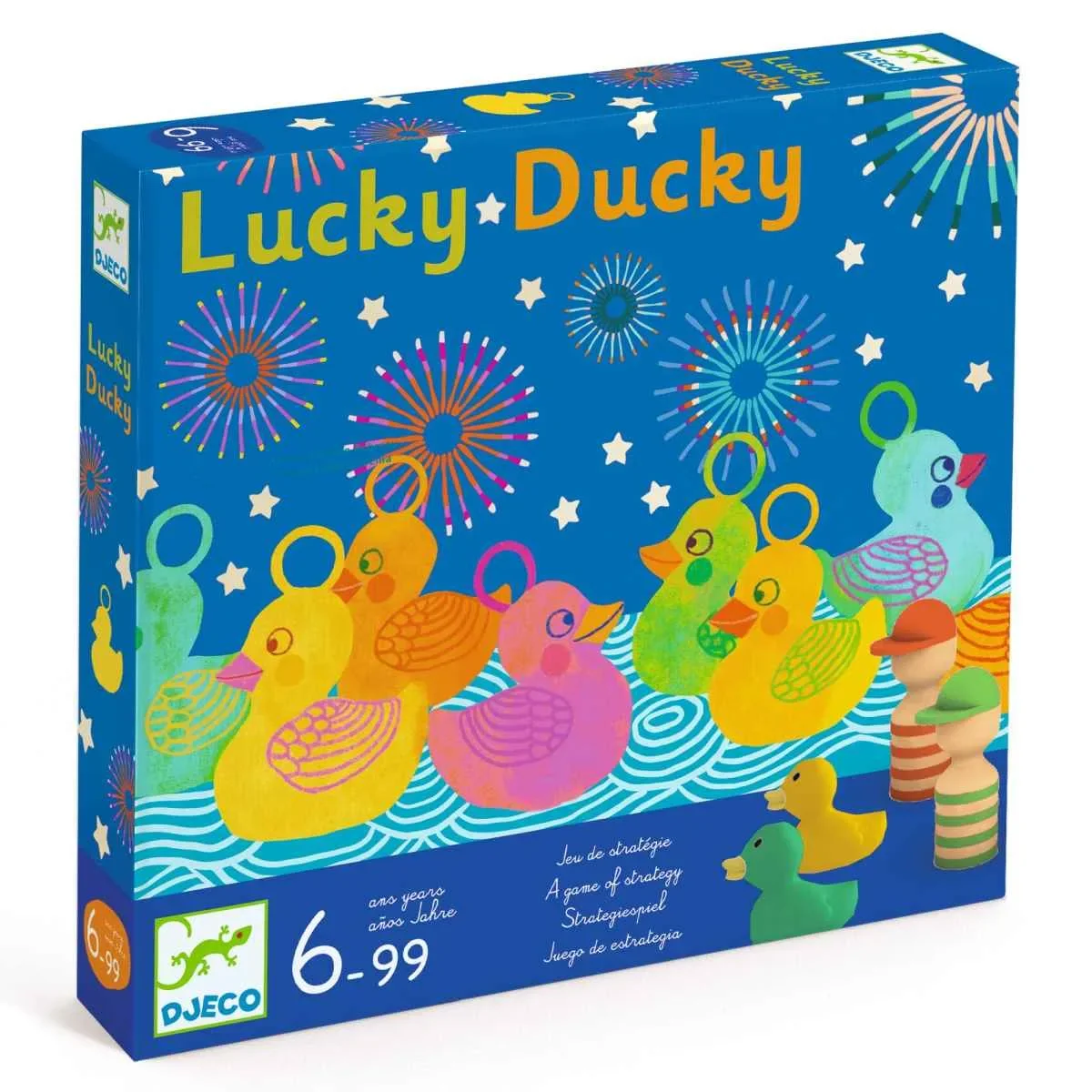 "Djeco Gry planszowe, gra strategiczna, gra koordynacyjna Lucky Ducky image"
