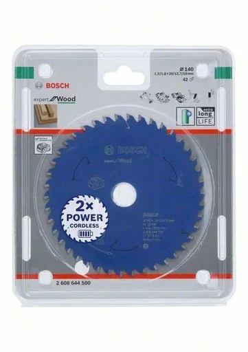"Circular saw blade for cordless saws, Expert for Wood, 140 x 1.8/1.3 x 20 mm image"