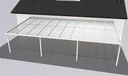 Patio roof Premium, white, 10140 x 5060 mm - Klima blue