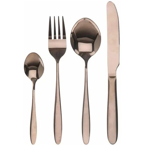"Cutlery set - 16 pieces - 4 people - copper image"