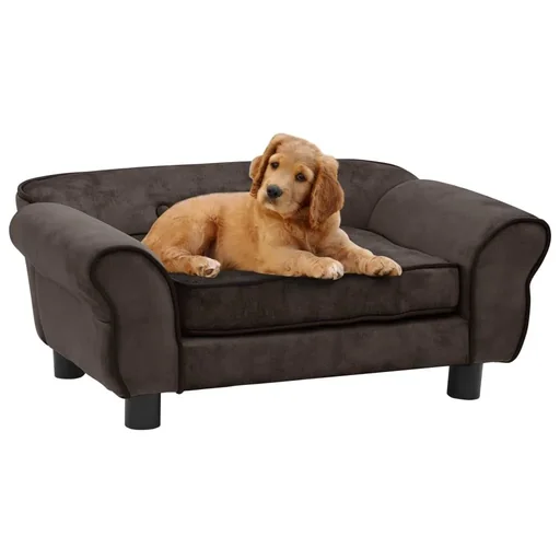 "Dog bench 72x45x30 cm plush brown image"