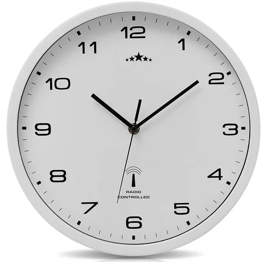 "Wall clock radio Ø 31cm - white image"
