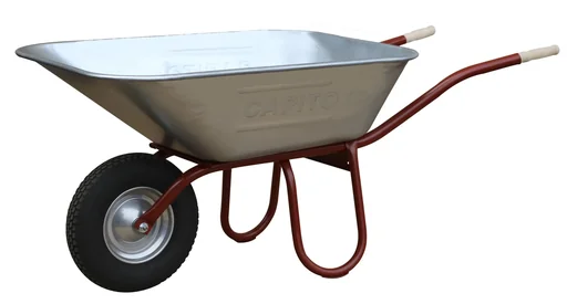 "Large dump wheelbarrow Praktica 120 liters, PU wheel image"